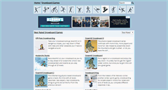 Desktop Screenshot of playsnowboardgames.com